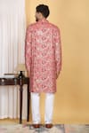 Shop_Aham-Vayam_Pink Cotton Silk Embroidery Zari Thread Divyakriti Kurta Set _at_Aza_Fashions