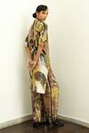 Buy_OFRIDA_Multi Color Gaji Silk Printed Abstract Expressionist Tropizeylo Kaftan Kurta _Online_at_Aza_Fashions