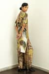 OFRIDA_Multi Color Gaji Silk Printed Abstract Expressionist Tropizeylo Hand Pant _Online_at_Aza_Fashions