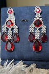 Buy_Amaara Jewels_Silver Plated Zircon Stone Embellished Earrings _Online_at_Aza_Fashions