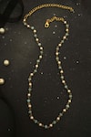 Shop_Do Taara_Blue Onyx Pearl And Stone Embellished Chain _at_Aza_Fashions