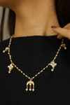 Do Taara_Gold Plated Kundan Embellished Necklace _Online_at_Aza_Fashions