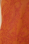 Buy_The Summer House_Orange Linen Cotton Embroidery Thread Round Olena Crop Top _Online_at_Aza_Fashions