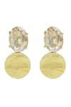 Shop_Bblingg_Gold Plated Crystal Embellished Earrings _Online_at_Aza_Fashions