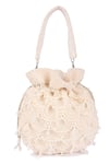 Buy_The Purple Sack_White Pearl Embroidered Potli Bag _at_Aza_Fashions