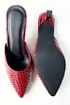 Shop_Urbansway_Red Cherry Pop Textured Mule Heels _at_Aza_Fashions