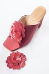 Buy_Urbansway_Maroon Sequin Rosie Vegan Leather Open Toe Heels _Online_at_Aza_Fashions