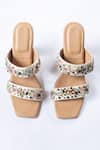 Urbansway_Brown Crystal Sapphire Double Strap Embellished Heels _Online_at_Aza_Fashions