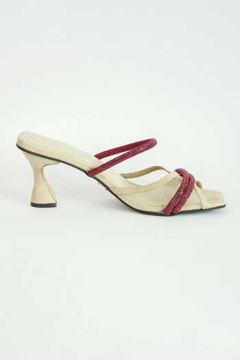Shop_Sana K luxurious Footwear_Beige Rhinestones Alaya Embellished Heels _Online_at_Aza_Fashions