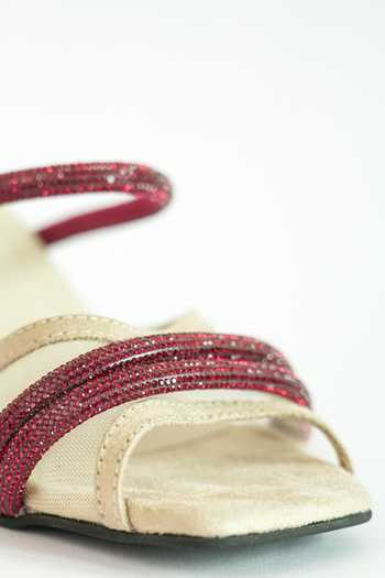 Shop_Sana K luxurious Footwear_Beige Rhinestones Alaya Embellished Heels 