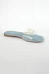 Buy_Sana K luxurious Footwear_Blue Butterfly Embellished Clear Strap Flats _Online_at_Aza_Fashions