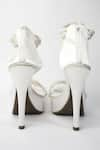 Buy_Sana K luxurious Footwear_White Pearl Khushi Embellished Heels _Online_at_Aza_Fashions