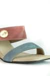 Buy_Sana K luxurious Footwear_Blue Dual Tone Strap Heels 