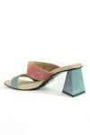 Shop_Sana K luxurious Footwear_Blue Dual Tone Strap Heels 