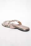 Shop_Sana K luxurious Footwear_Silver Crystal Embellished Flats 