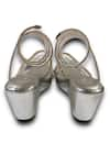 Buy_Sana K luxurious Footwear_Silver Diamante Embellished Spring Wedges _Online_at_Aza_Fashions