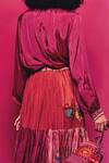 Buy_Capisvirleo_Fuchsia Silk Patchwork Amala Skirt _Online_at_Aza_Fashions