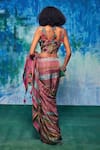 Shop_Capisvirleo_Multi Color Silk Tassel Aahana Tie-dye Saree _at_Aza_Fashions