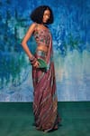 Buy_Capisvirleo_Multi Color Silk Tassel Aahana Tie-dye Saree _Online_at_Aza_Fashions