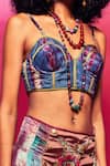 Capisvirleo_Blue Silk Sweetheart Samaya Tie Dye Bralette _Online_at_Aza_Fashions