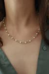 Buy_Do Taara_Blue Onyx Pearl And Stone Embellished Chain _at_Aza_Fashions