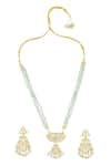 Buy_MAISARA JEWELRY_Gold Plated Beads Saumana Necklace Set _at_Aza_Fashions