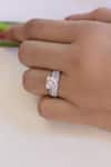 Buy_Nepra By Neha Goel_White Zirconia Heart Shaped Ring _at_Aza_Fashions