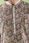 Arihant Rai Sinha_Multi Color Kurta Chanderi Silk Printed Floral And Churidar Set _Online_at_Aza_Fashions