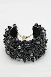 Buy_Bijoux By Priya Chandna_Black Crystal Mystic Cuff Bracelet 