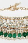 Buy_Bijoux By Priya Chandna_Green Crystal Embellished Choker _Online_at_Aza_Fashions