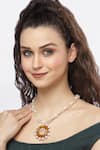 Buy_Bijoux By Priya Chandna_White Pearl Embellished Pendant Necklace _at_Aza_Fashions