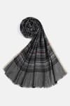 Buy_SHINGORA_Black Woven Stripe Pattern Bicolour Shawl-Set of 2 _Online_at_Aza_Fashions