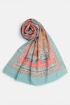 Buy_SHINGORA_Peach Printed Mandala Bicolour Stole-Set of 2 _Online