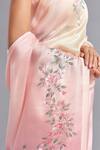 Buy_Akutee_Pink Pure Silk Chanderi Prakriti Ombre Saree With Unstitched Blouse Piece _Online_at_Aza_Fashions