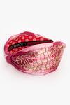 Buy_Moyolu_Pink Embroidery Abstract Shibori Pattern Headband _at_Aza_Fashions