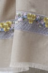 Buy_Pashma_Beige Floral Line Embroidered Scarf _Online_at_Aza_Fashions