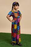 Buy_LIL DRAMA_Multi Color Printed Poplin Leopard Gaze Jumpsuit With Hairband _Online_at_Aza_Fashions