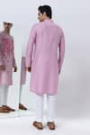 Shop_Kaha_Pink Cotton Silk Embroidery Mosaic Thread Kurta With Pant _at_Aza_Fashions