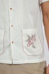 Shop_Vaani Beswal_Cherry Hand Embroidered Pocket Shirt _Online_at_Aza_Fashions