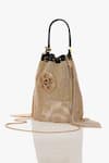 Outhouse_The Poppi Mesh Embellished Bucket Bag _Online