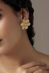 Buy_Karisa Designs_Flower Shaped Stud Earrings _at_Aza_Fashions