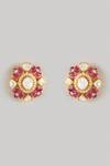 Buy_Karisa Designs_Cubic Zirconia Embellished Earrings _at_Aza_Fashions