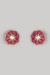 Shop_Karisa Designs_Stone Studded Earrings _at_Aza_Fashions