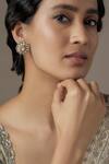 Buy_Karisa Designs_Flower Shaped Studs _at_Aza_Fashions