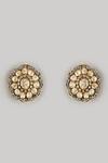 Shop_Karisa Designs_Flower Shaped Studs _at_Aza_Fashions