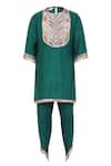 Buy_MINIME ORGANICS_Lace Embellished Kurta With Dhoti Pant _at_Aza_Fashions