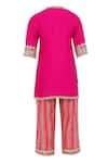 Shop_MINIME ORGANICS_Lace Embellished Kurta With Pant _at_Aza_Fashions