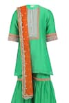 Buy_MINIME ORGANICS_Embroidered Lace Kurta Sharara Set _Online_at_Aza_Fashions