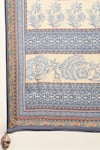 Buy_Ritu Kumar_Beige Viscose Crepe Printed Paisley Round High Neck Sulawasi Anarkali Set 