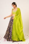 Shop_Aayushi Maniar_Maitreyi Floral Patterned Lehenga Set _Online_at_Aza_Fashions